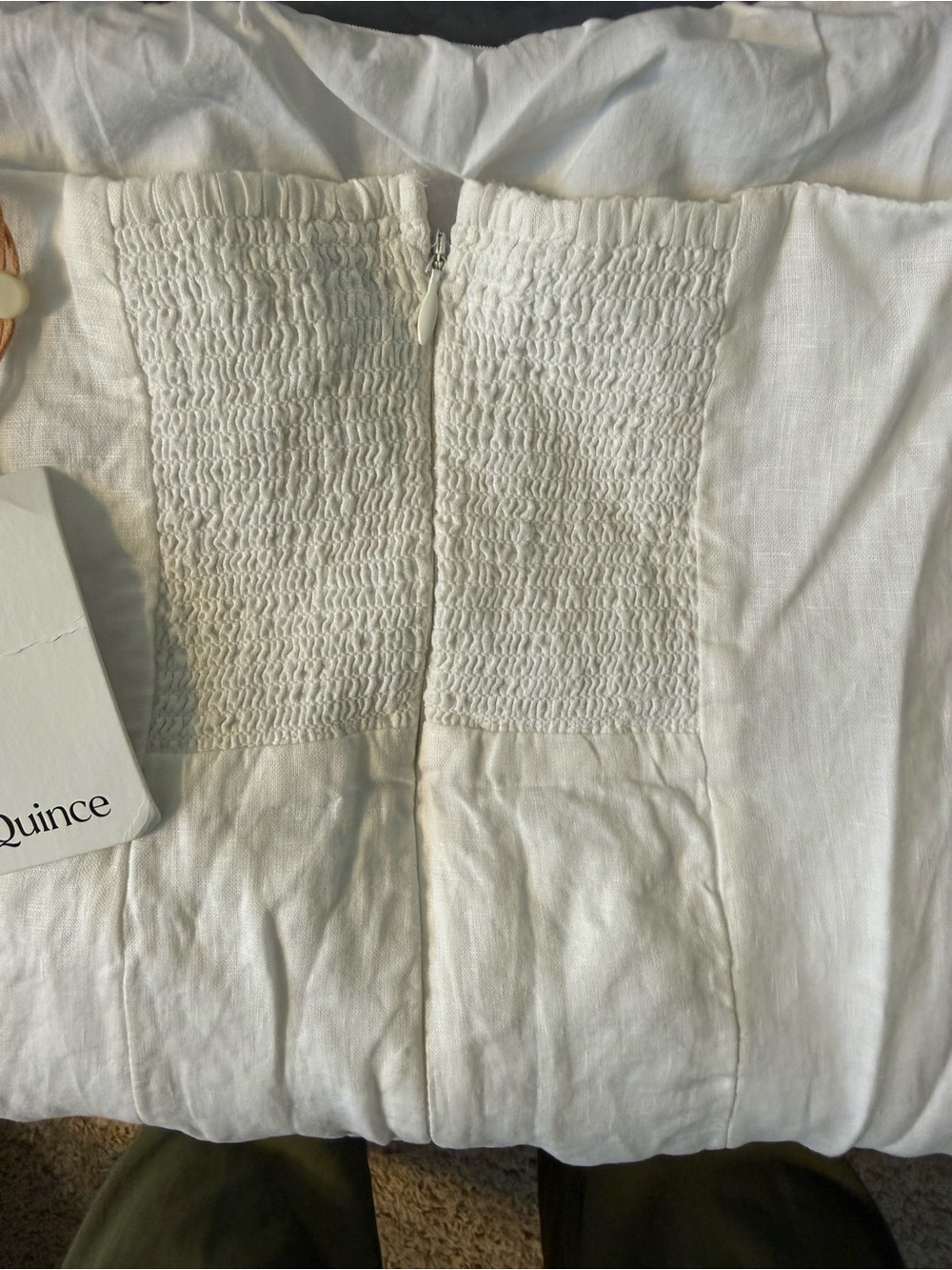 Quince 100% European Linen Strapless Maxi Dress - Picture 9 of 9